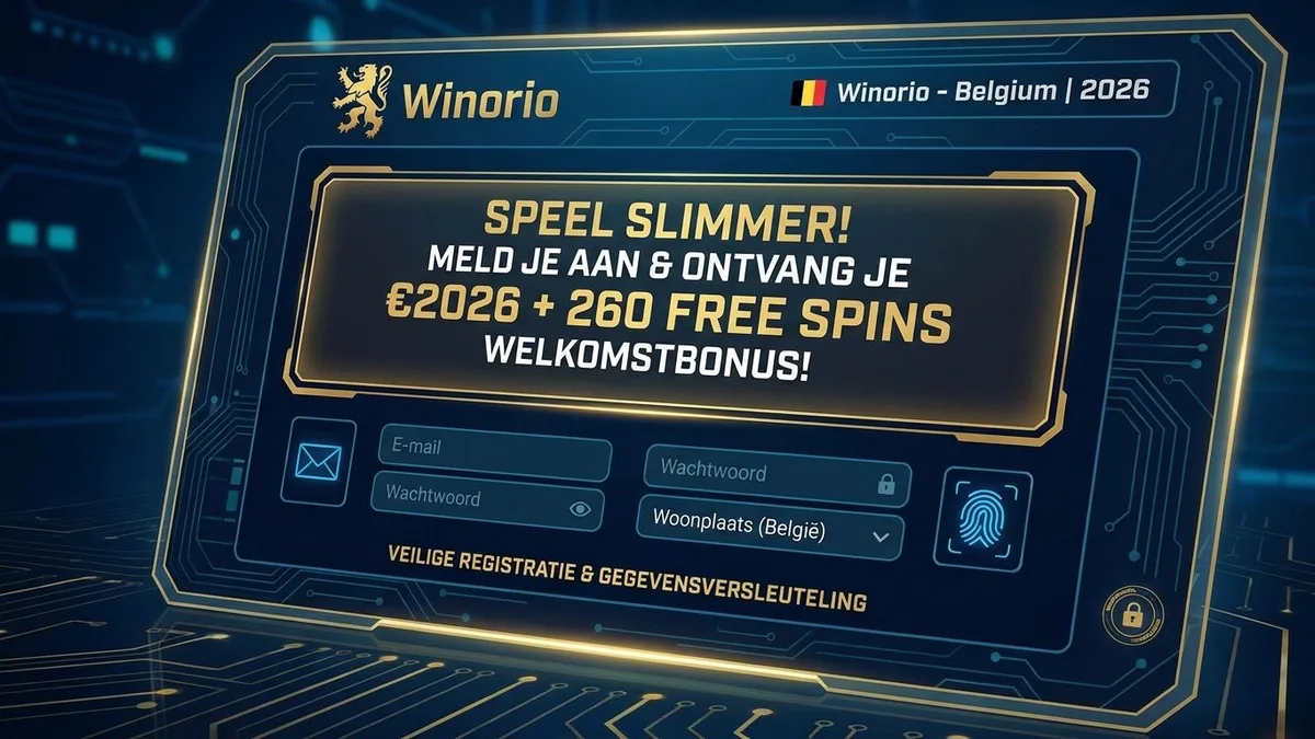 Registreren met bonus bij Winorio